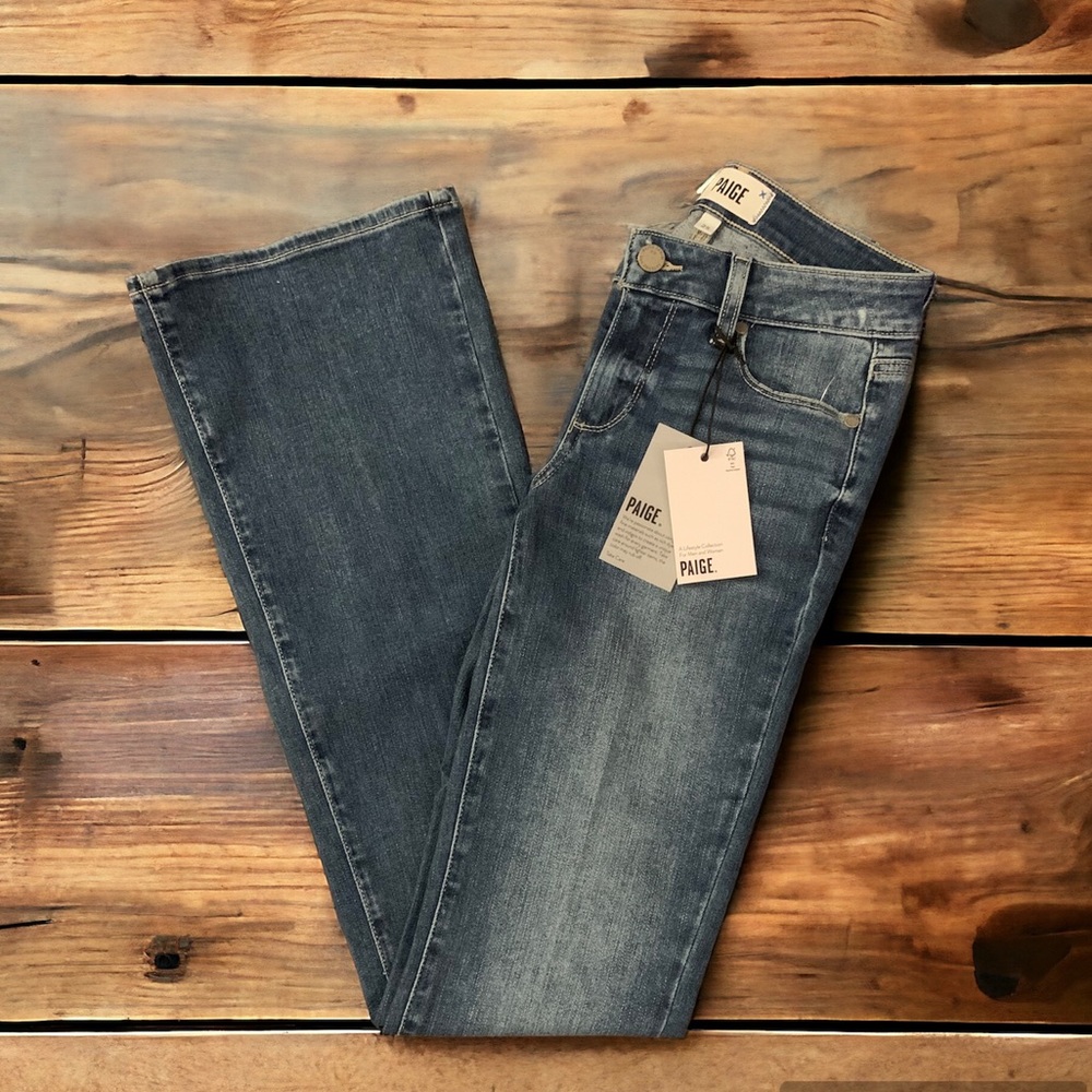 NWT Paige Denim Co Jeans Skyline Boot light wash size 25